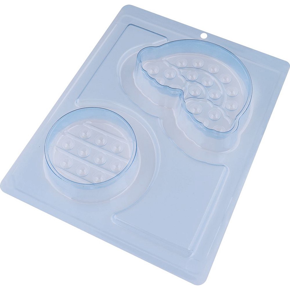 Forma de Acetato Forma Especial - Pop It Redondo E Nuvem 10286 - 01 Unidade - BWB