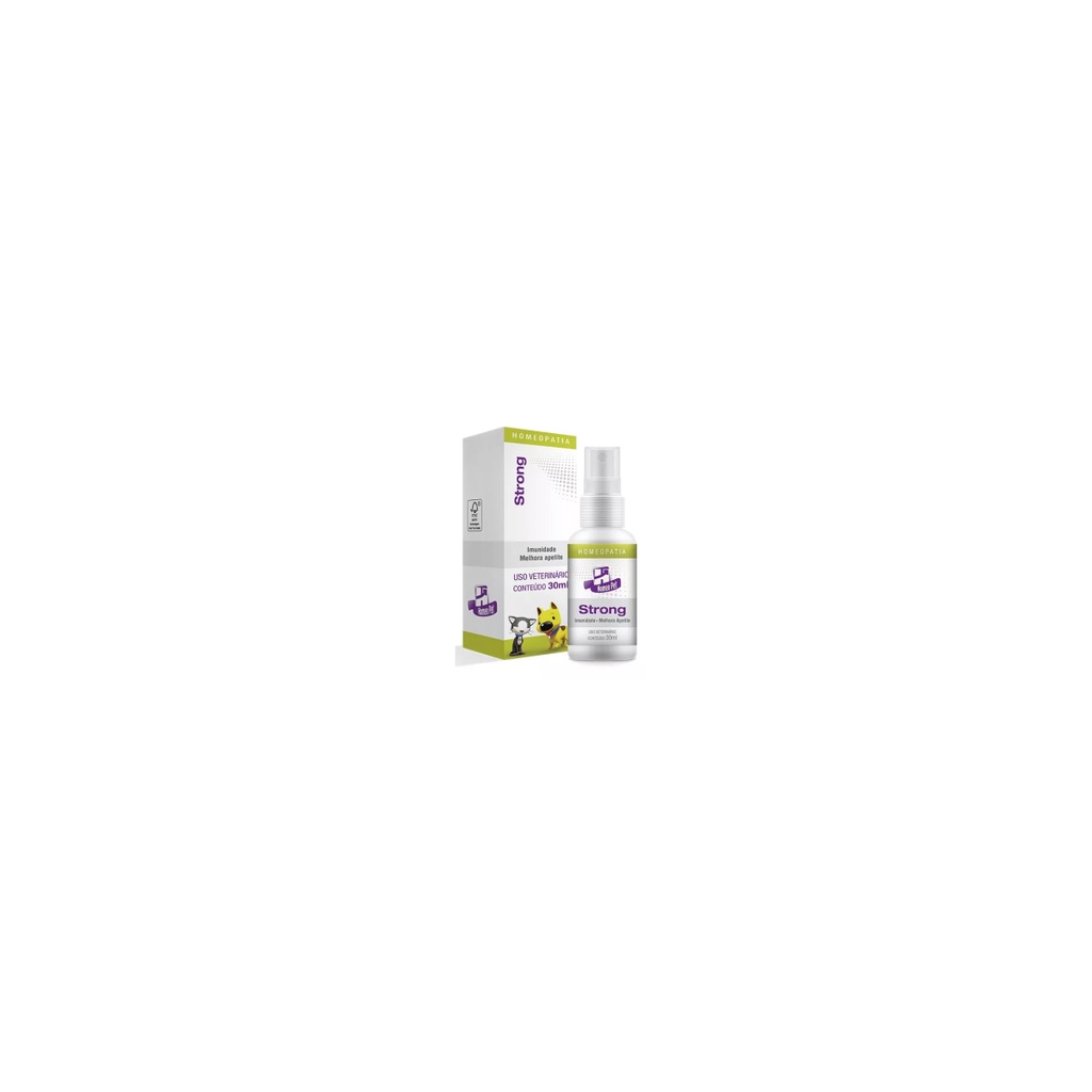 Strong 30ml Homeopatia Real H Imunidade Cães Gatos - Pets