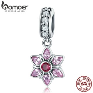 BAMOER Flower Dance Charm 925 Silver Bracelet Accessories SCC840