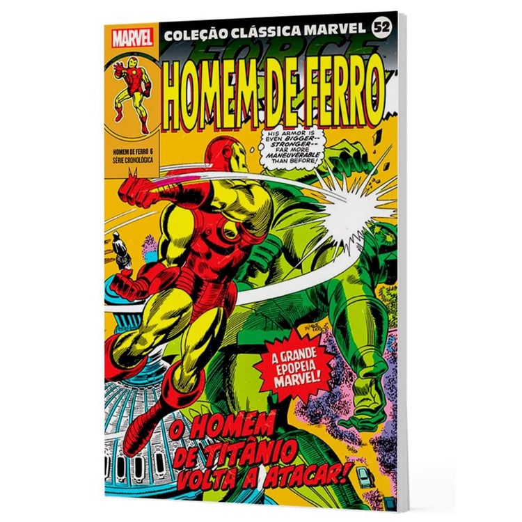 Coleção Clássica Marvel Vol.52 - Homem de Ferro Vol.06 em Oferta na Shopee