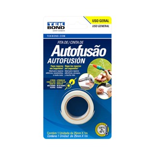 Fita de autofusão 25mm x 1m - blíster - tekbond