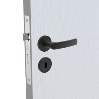 Fechadura Soprano Interna Pali Roseta Redonda 40mm Preta