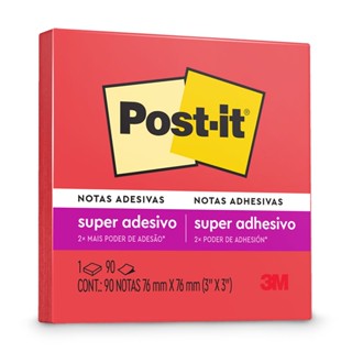 Bloco de notas super adesivas Post-it telha 76x76mm 90 folhas 3M
