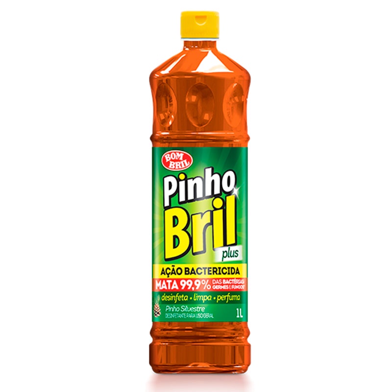 Desinfetante Pinho Bril silvestre 1 litro Bombril em Oferta na Shopee