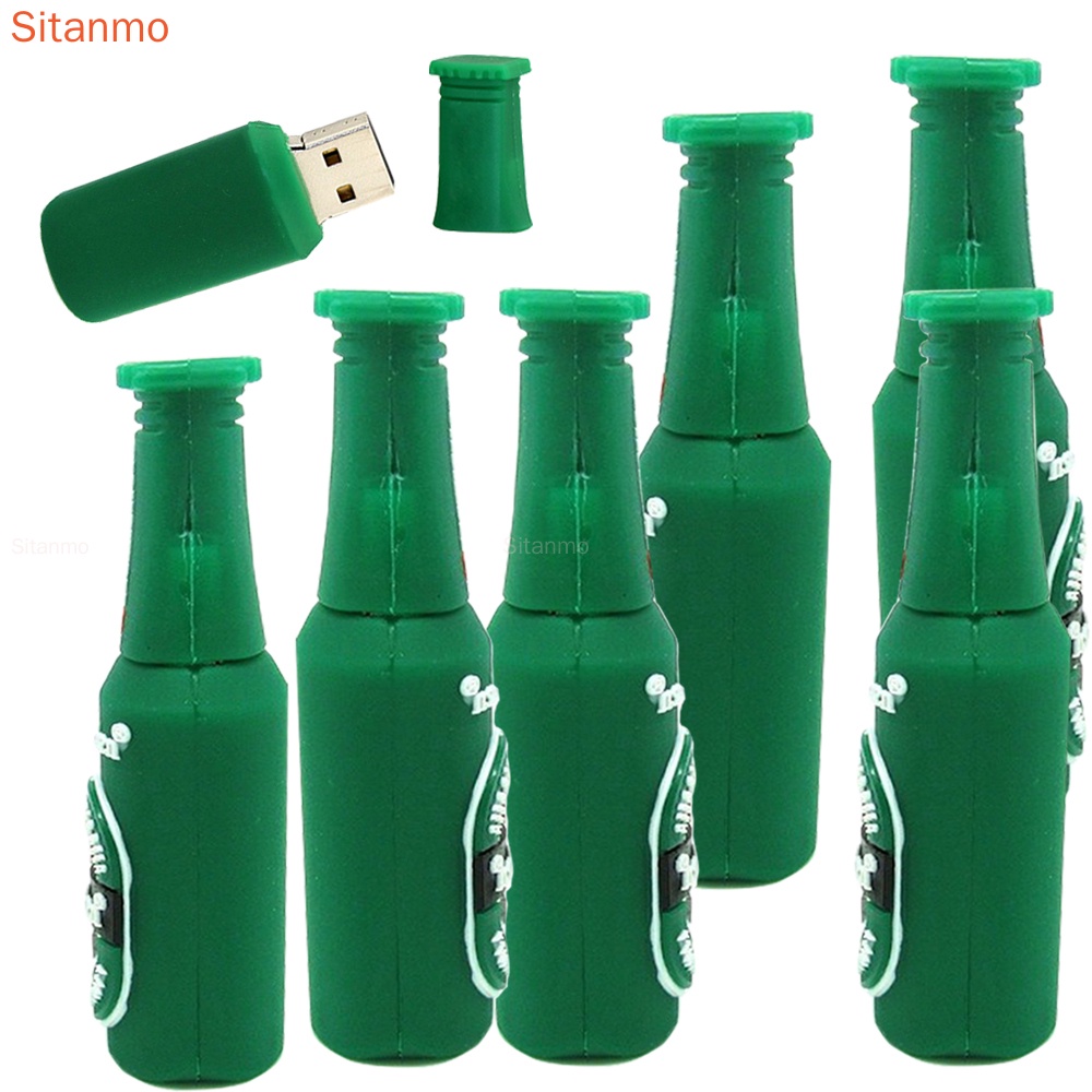 Pendrive 2TB 1TB 1TB 1GB De Unidade Flash USB À Prova 8GB 16GB 32GB 64GB 128GB Stick De Memória De Cerveja Verde