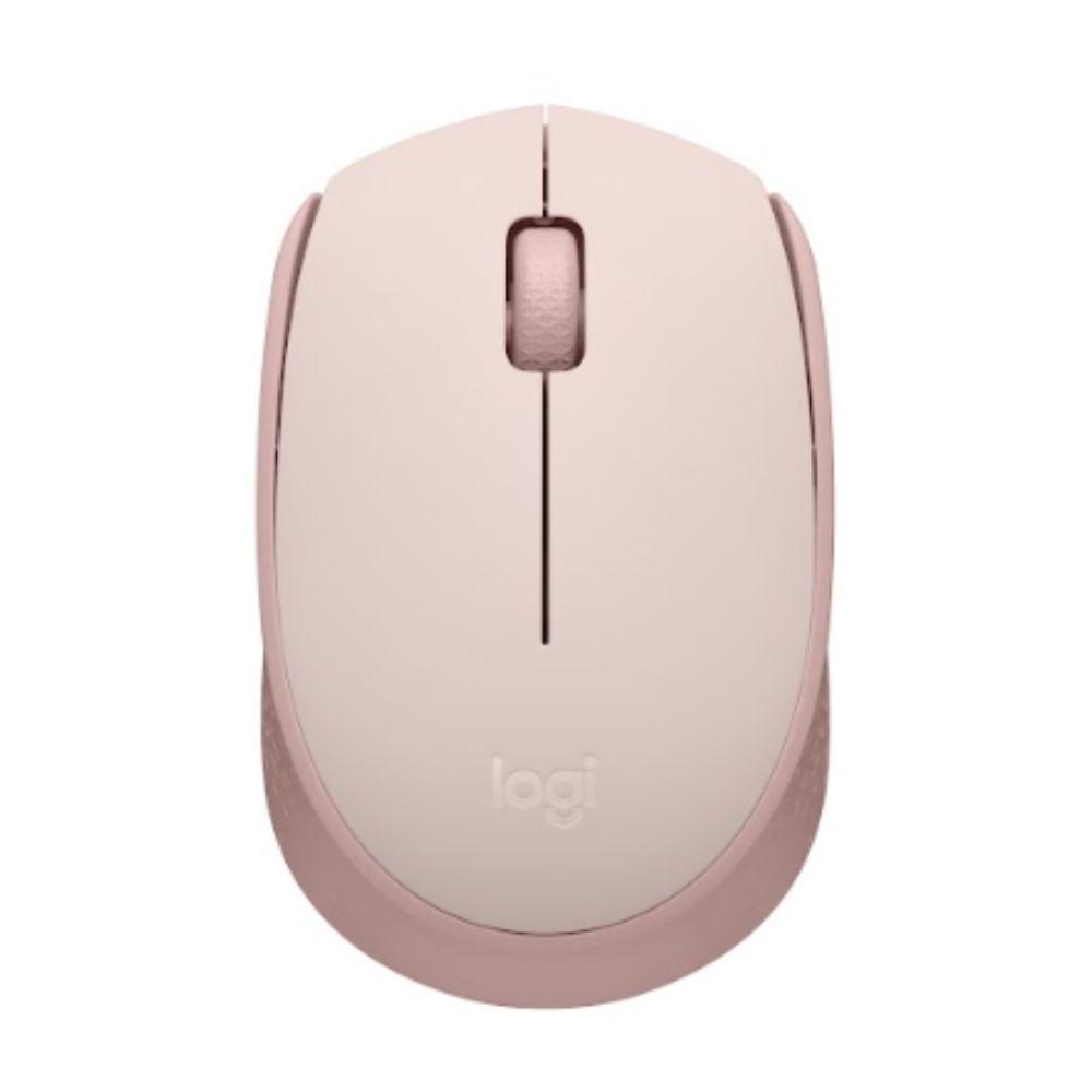 Mouse Sem Fio Logitech M170 1000 DPI Rosa