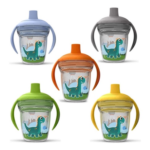 Copo Infantil De Transição Dinossauros 170 Ml Antivazamento em Oferta na Shopee
