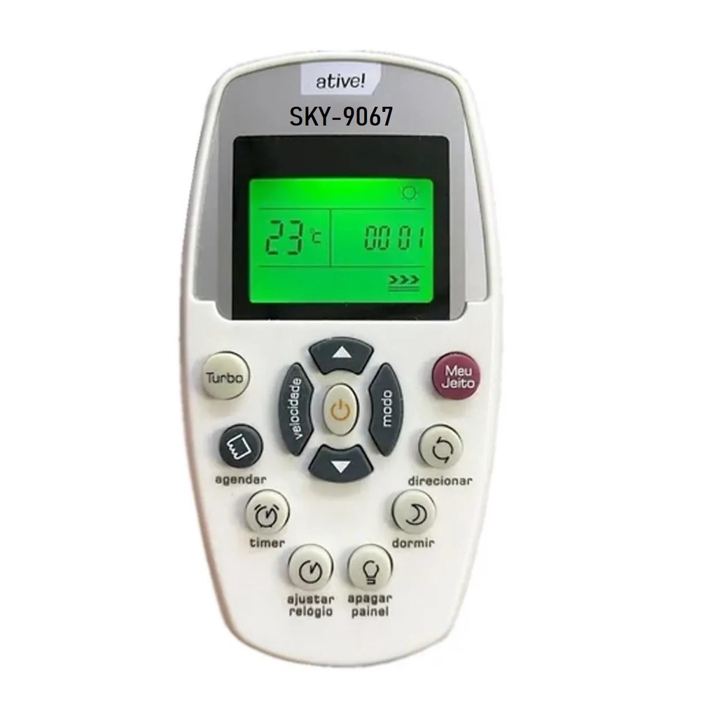 Controle Remoto SKY para Ar Condicionado Split Brastemp Active