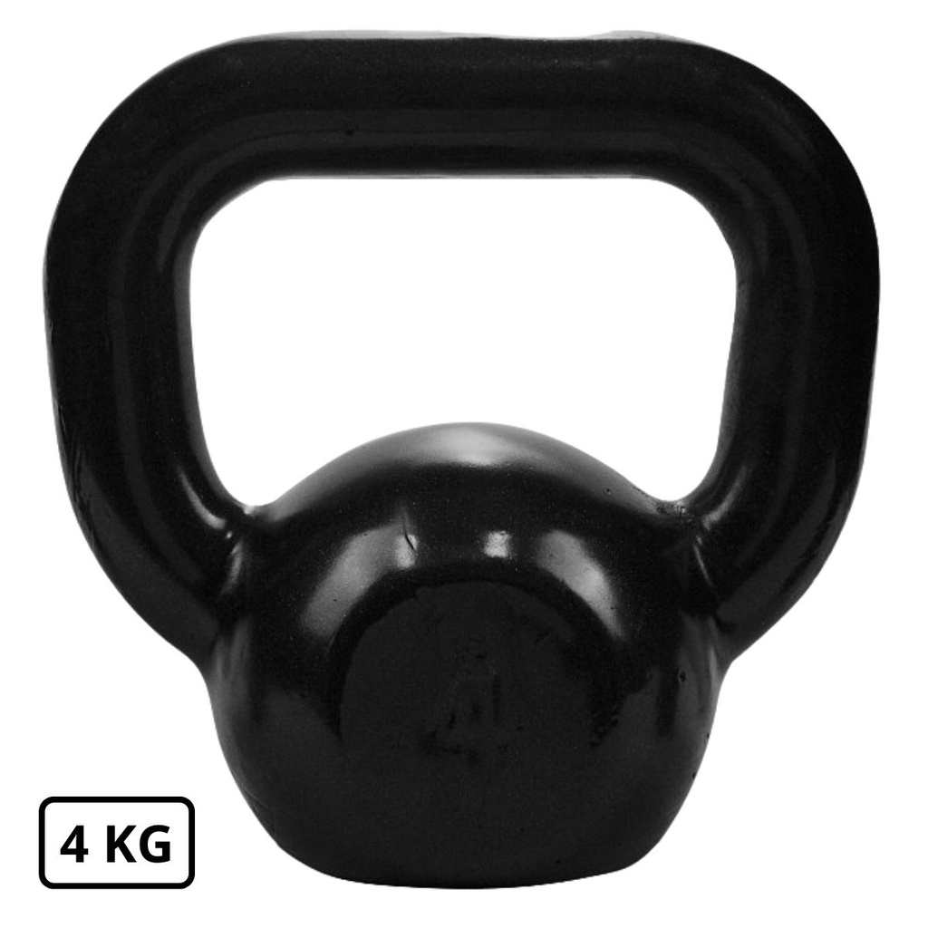 Kit Academia Fitness com 2 Halteres de 2Kg e 1 Kettlebell de 4Kg