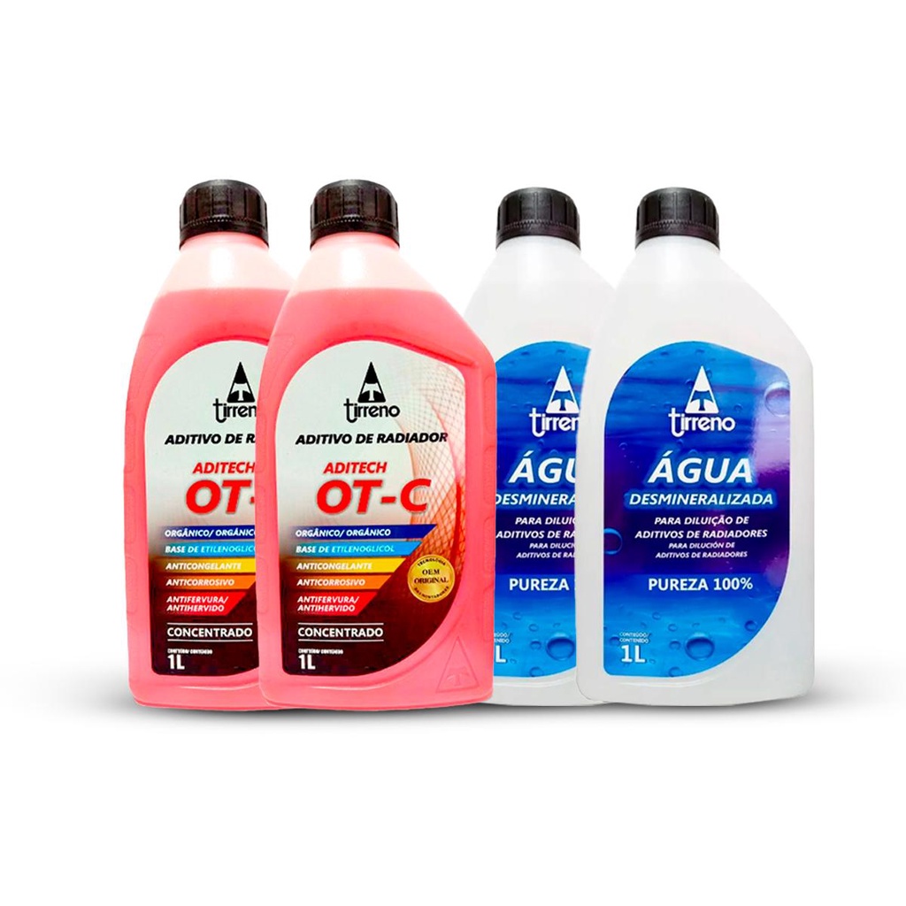 OT-C Aditivo Radiador Concentrado + Água Desmineralizada