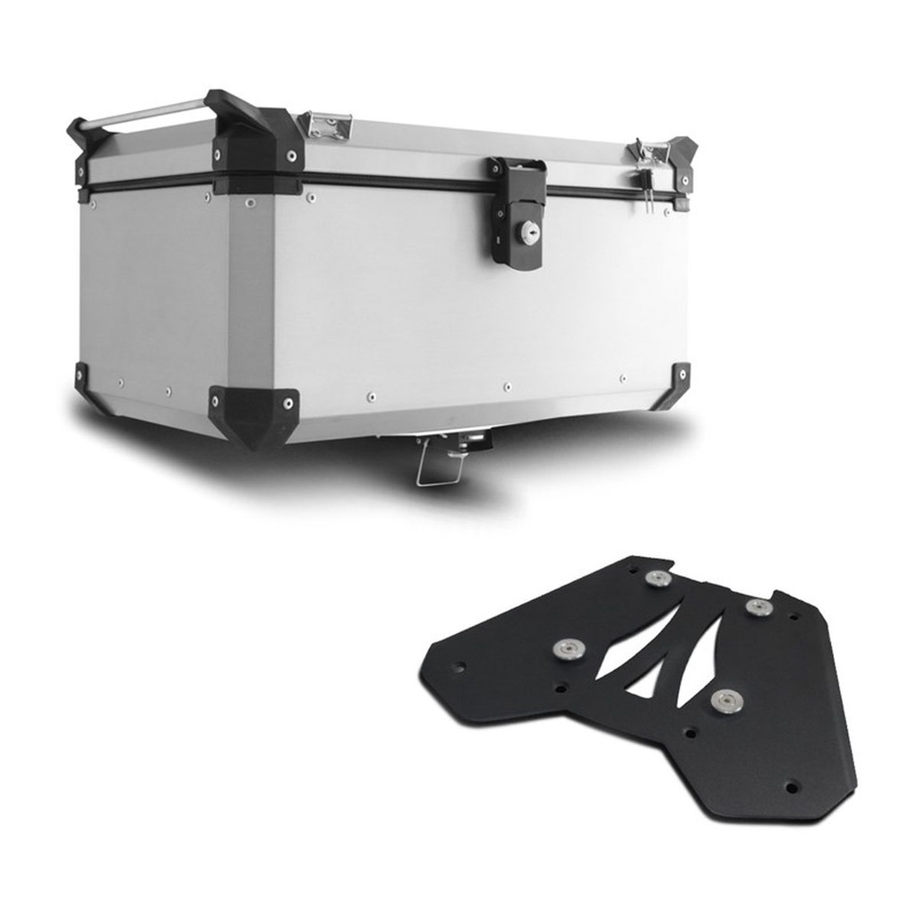 Baú Bauleto 56 Litros + Base de Super Adventure F 850 Gs 2019 2020