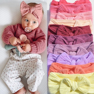 18 cores disponíveis/laço de cor sólida para cabeça infantil/tiara de náilon jacquard para bebê em Oferta na Shopee