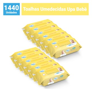 Kit 12 Toalhas Umedecidas Upa Bebê 120un