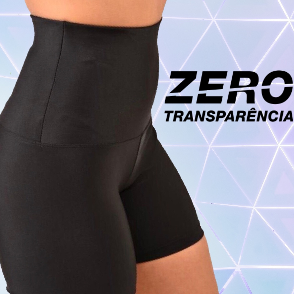 Shorts Modelador Cós Alto Feminino Shorts Academia Com Compressão Abdominal