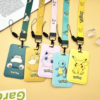 Cartão Pokemon Elf Cardholder Photo Cardcase Etiqueta De Identificação Com Lanyard 7 * 11cm em Oferta na Shopee