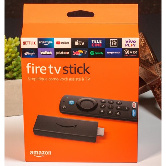 Amazon Fire TV Stick Lite / Fire TV Stick / Fire Tv Stick 4K (Controle Remoto com comando da Tv e Voz com Alexa)