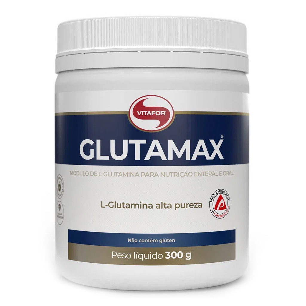 L-Glutamina Glutamax Vitafor 300g 100% Pura Recuperacao Muscular Imunidade