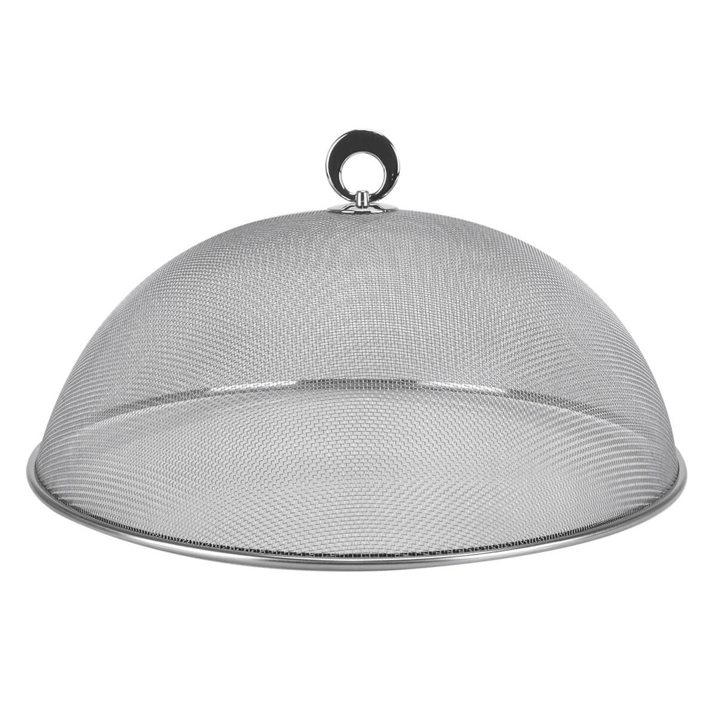 Protetor de Alimentos Malha de Aço Redondo 35cm Unyhome em Oferta na Shopee