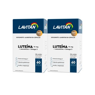 Multivitamínico Lavitan Luteína 60 comprimidos 2 Caixas