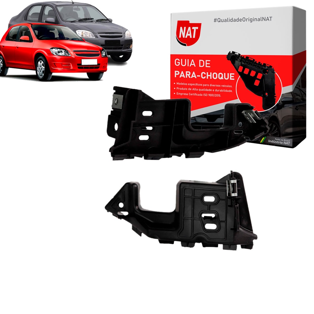 Par Suporte Parachoque Celta 2007 Até 2016 e Prisma 2007 Até 2011 Dianteiro em Oferta na Shopee