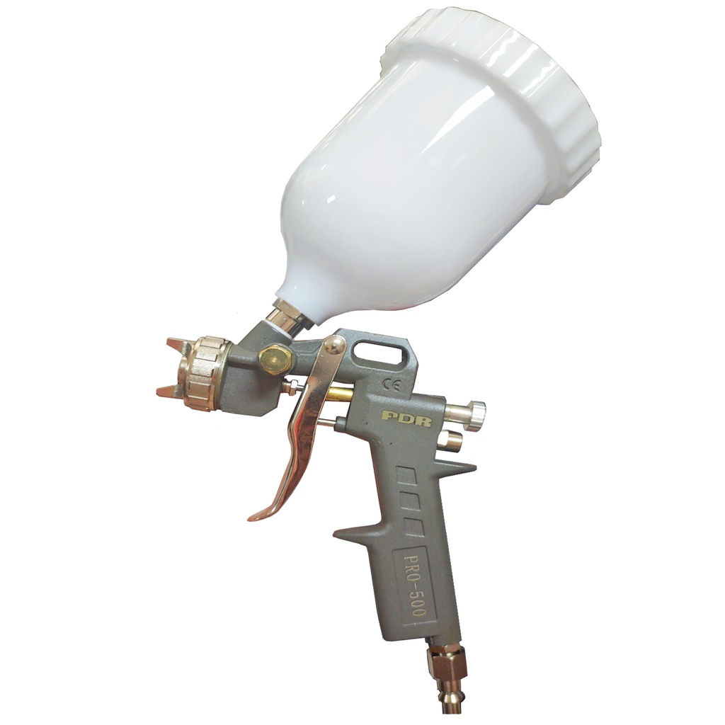 Pistola de Pintura Pneumática Gravidade 500ml Bico 1.5mm PDR em Oferta na Shopee