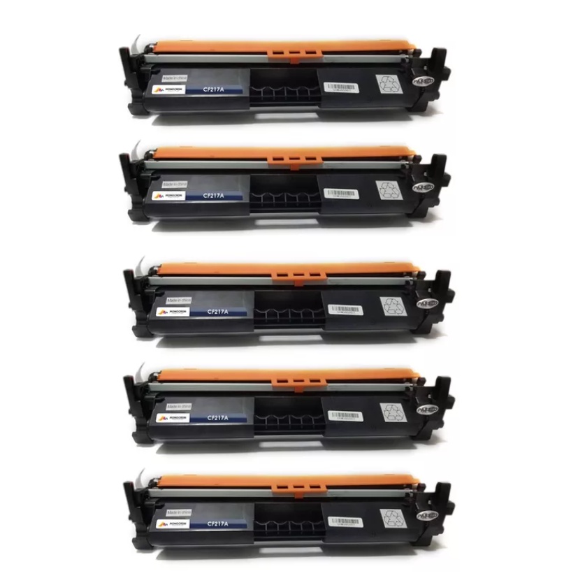 Kit 5x Toner Compatível P/ Hp Cf217a Cf217 217a M102w M130a Pro M130A MFP