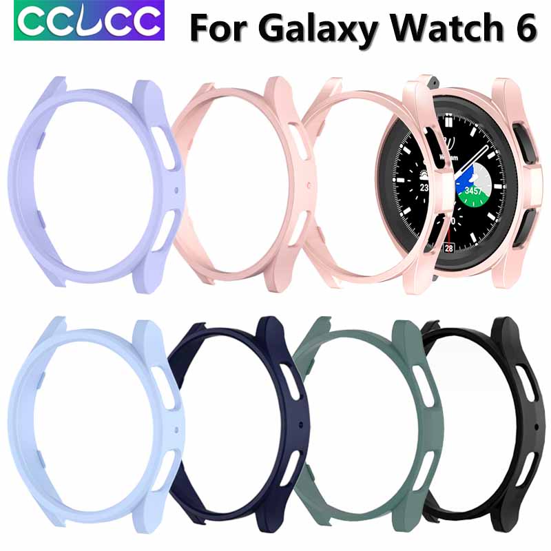 Capa Protetora Para Relógio CCLCC Samsung Galaxy 6 44mm 40mm PC Rígida Smartwatch Inteligente 6 Classic 47mm 43mm