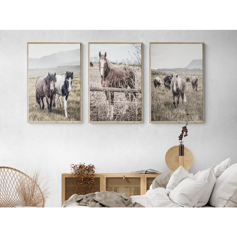 Quadro Decorativo cavalo Amimais  , decoração casa Quadro Decorativo Cavalo tamanho grande Decoração para sala casa cozinha quarto Quadro decorativo Cavalo Moderno Decoração sala Quarto Retro arte #13