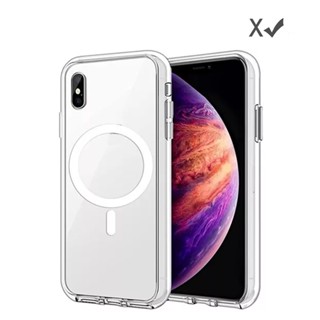Capa Magnética Para Carregador de Indução (Sem Fio) - iPhone X Translúcida