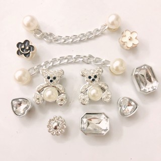 Novos acessórios de diy Shoe Buckle Jibbitz Fivela Decorativa Buckle Shoe Flower Acessórios de Corrente Rhinestone Shoelace Acessórios
