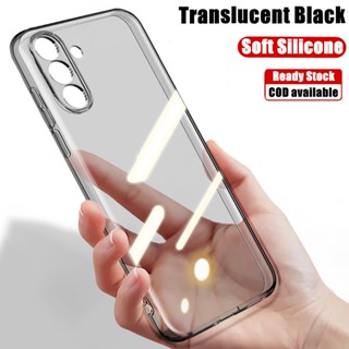 Para Samsung Galaxy A14 A24 A34 A54 A25 A04s A13 5G Silicone Preto Translúcido Macio Flexível À Prova De Choque TPU Capa Crystal Clear De Geléia Resistente A Arranhões Na Pele