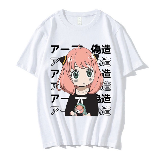 Camiseta Anime Japonês Spy x Família Anya Moda Indie Manga