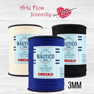 Fio Náutico Círculo 3mm 400g Cordão Macramê Bolsas em Oferta na Shopee