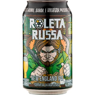 Cerveja Roleta Russa New England Lata 350ml
