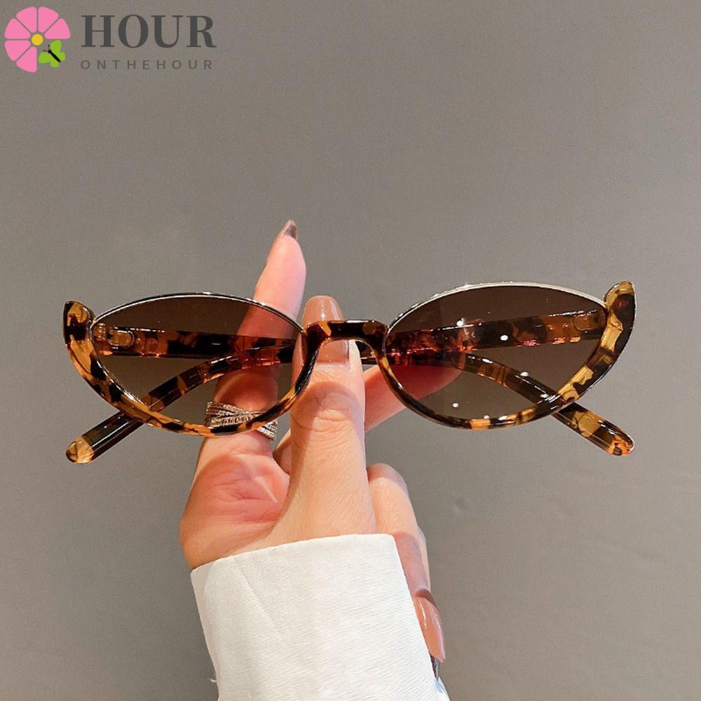 HOUR Óculos De Sol De Olho De Gato Moda Feminina Homens Meia Armação em Oferta na Shopee