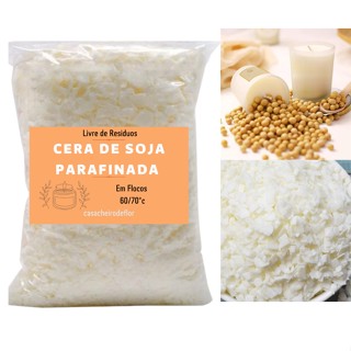 Parafina De Cera De Soja Ecomix Para Velas Artesanais Lembrancinha 2kg 1kg
