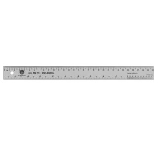Régua molegata em PVC transparente 30cm RM-TR Trident