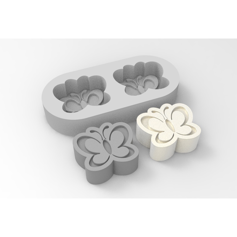 Molde de Silicone 2 Borboleta para Lembrancinha Artesanato Vela Sabonete Cera Resina Biscuit Gesso em Oferta na Shopee