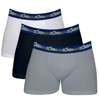 Kit com 3 Cuecas Boxer Plus size Algodão Zorba