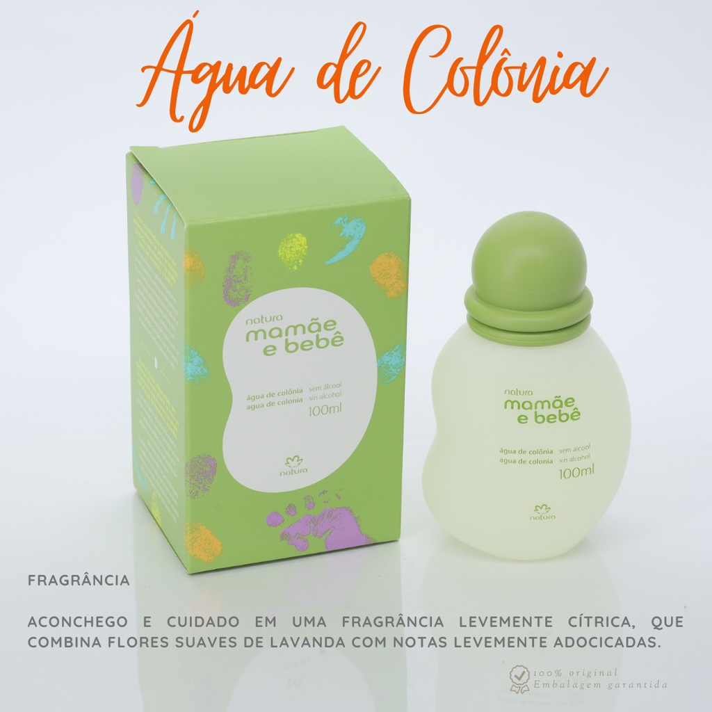 Natura Mamãe e Bebê Água de Colônia Tradicional