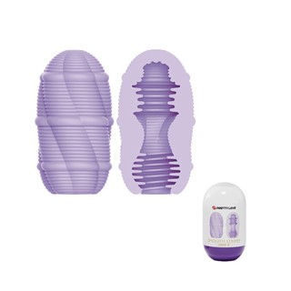 Egg Masturbador Masculino Smooth Stripes Lilás