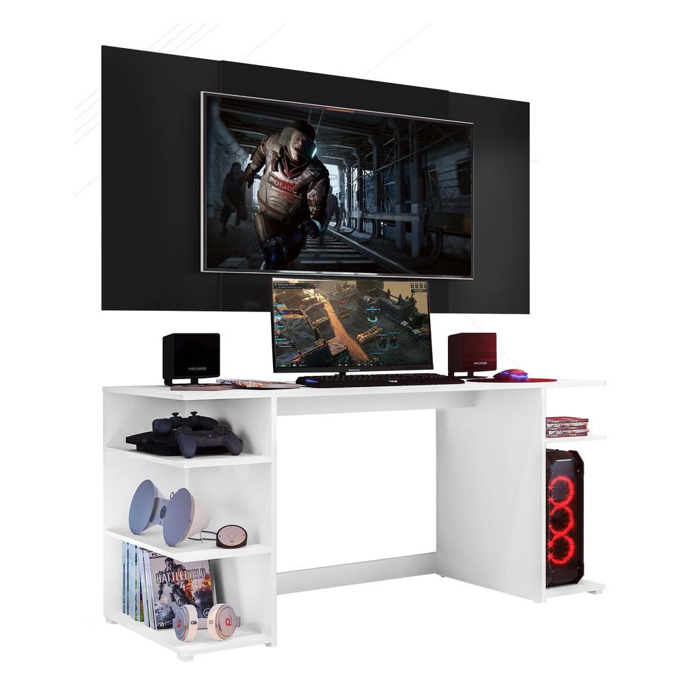 Mesa Gamer com Painel e Suporte TV 65" Guilda Multimóveis V3586