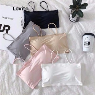 Lovito Casual Sutiã Feminino Liso de Cobertura Completa com Textura LNA12154 (Damasco/Cinza/Branco/Preto)
