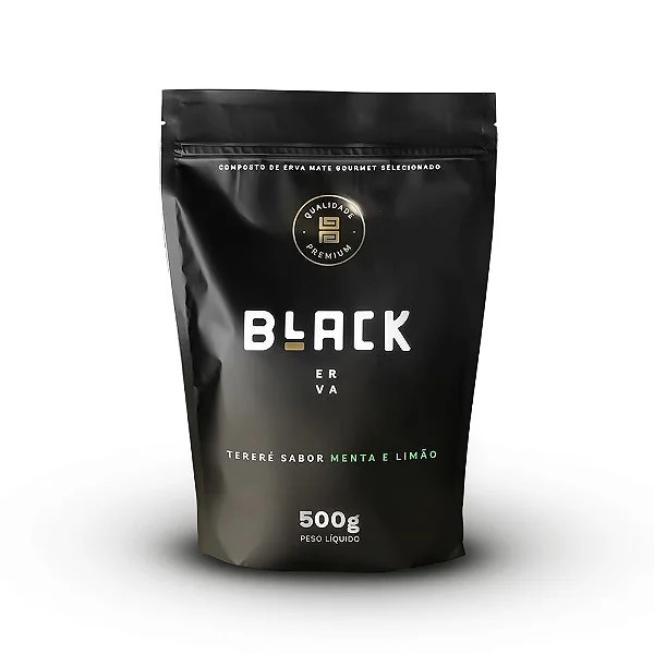 Erva Mate para Tereré Black Erva - Menta e Limão