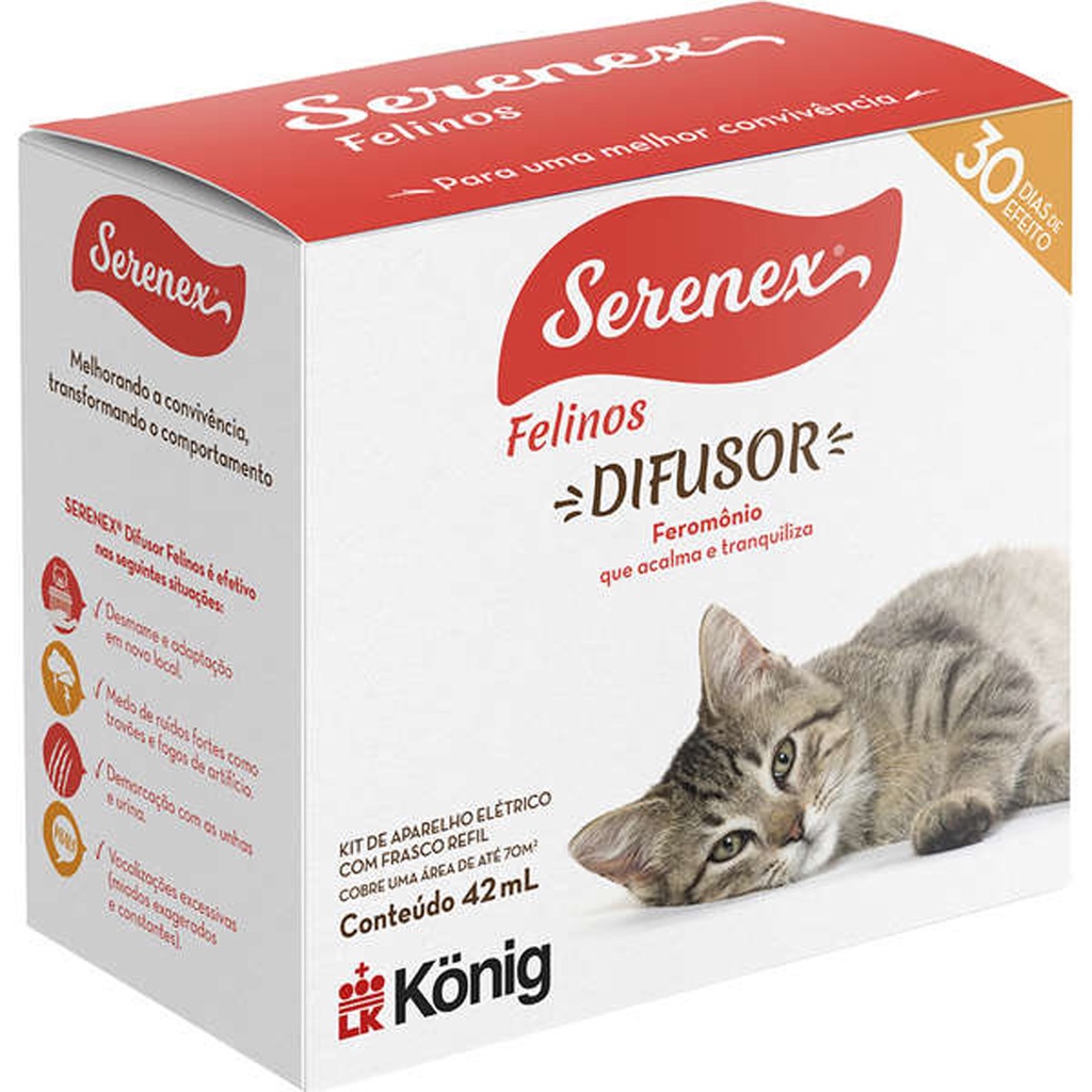 Serenex Felinos König Difusor + Refil - 42 mL