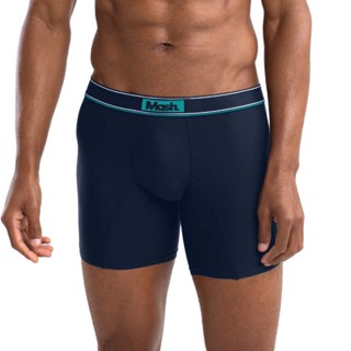 Cueca Boxer Longa Microfibra Texturizada Mash