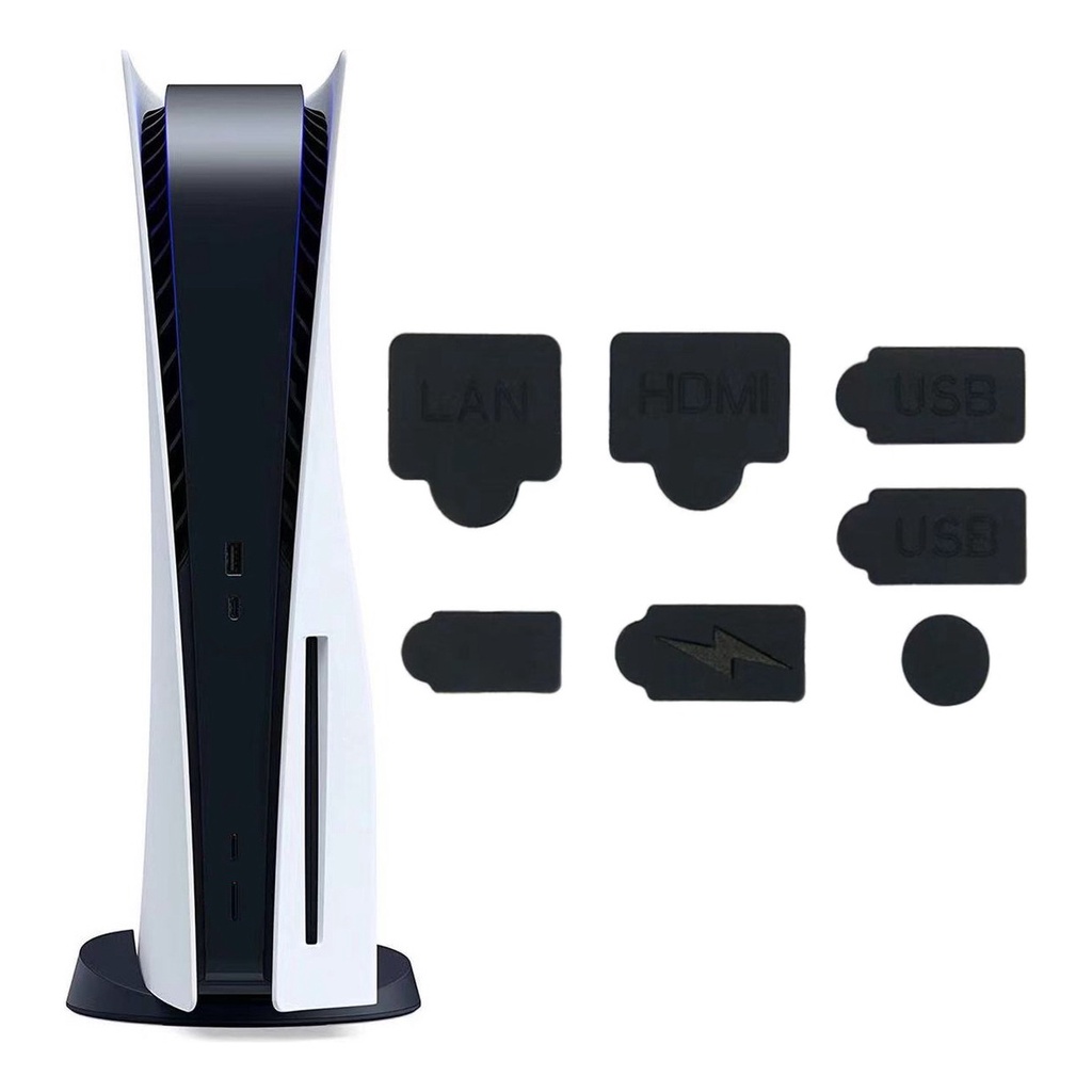 Tampa De Borracha Anti Poeira Para Portas USB PS5 / Playstation 5