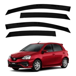 Calha de Chuva Defletor Slim Toyota Etios Hatch 2012 a 2021 4 Portas Ecoflex