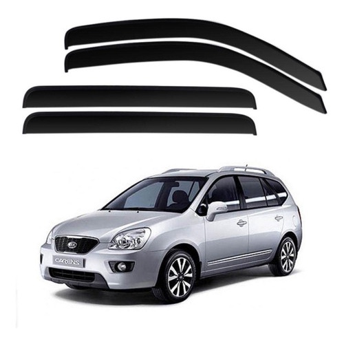 Calha de Chuva Defletor Kia Carens 4 Portas Ecoflex
