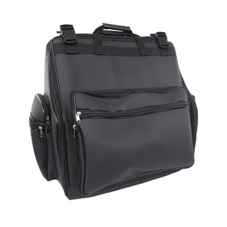 Capa Bag Acordeon, Gaita, Sanfona 120 Baixos Capota Pelúcia Preta
